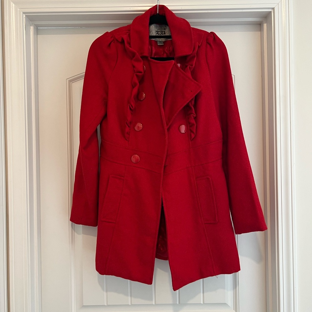 Forever 21 Coat. Red. Junior Size- Medium.